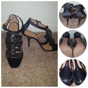 FINAL REDUCTION:  BCBG Max Azria Black Bow Heels